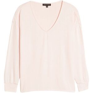 gibsonlook | V-neck Fleece Top In Rosewater